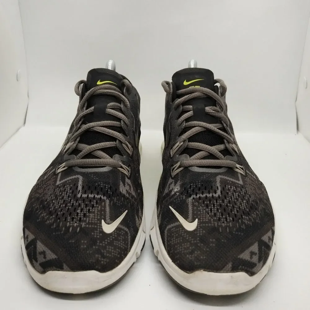 Nike Free 5.0 TR Fit 4 Running Sneakers Women's Size 9.5 Black, Grey, Neon Green